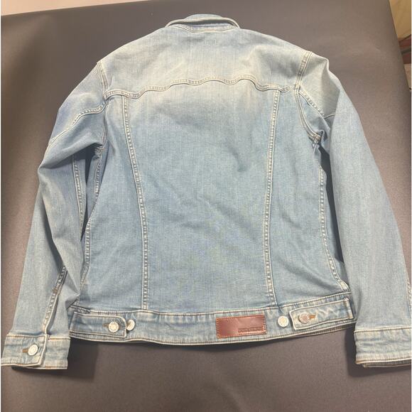 Zadig & Voltaire NWOT Kase Denim Jacket Light Blue in Size M Missing zipper Pull - Picture 4 of 7